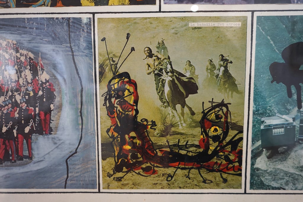 "Sans titre" d' Antonio Saura au musée d'art contemporain Antonio Perez à Cuenca.