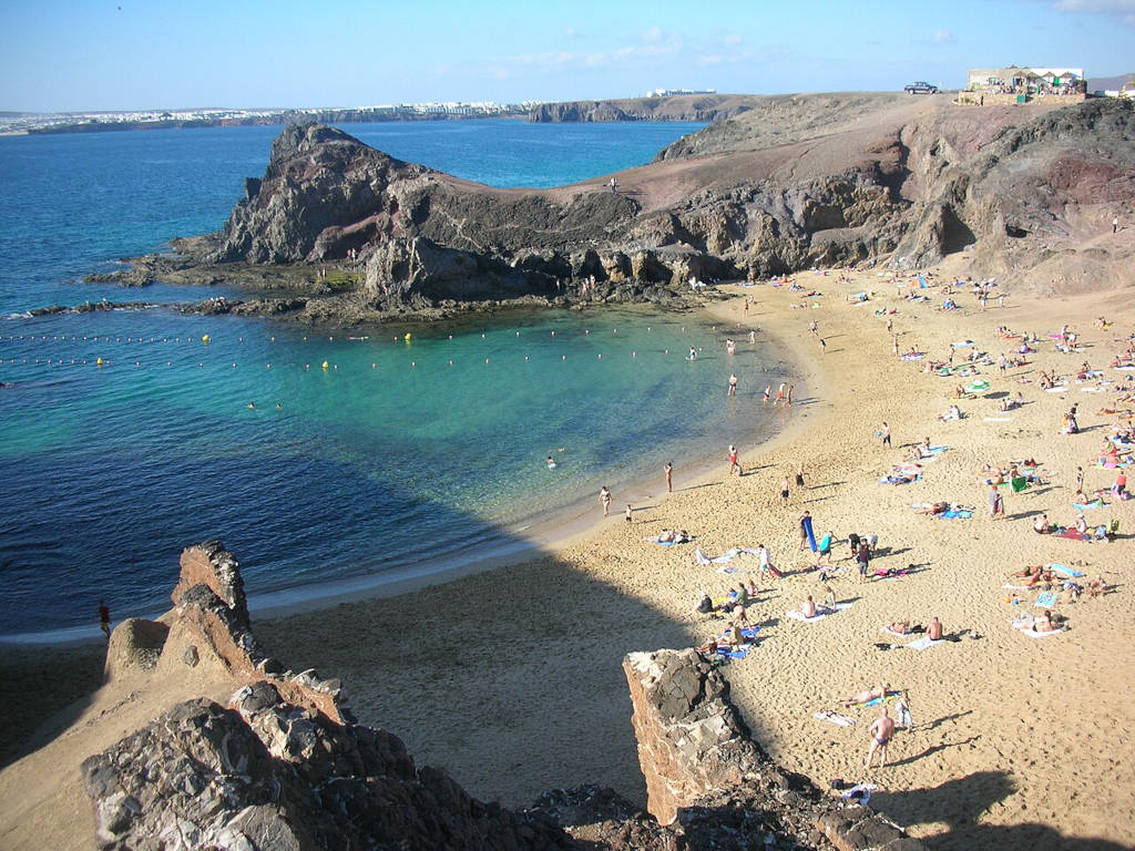 Plage de Papagayo à Lanzarote - Photo de Luistxo - Licence ccbysa 2.0