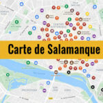 Carte de Salamanque : Tous les lieux du guide