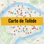 Carte de Tolède (Espagne) : Tous les lieux du guide