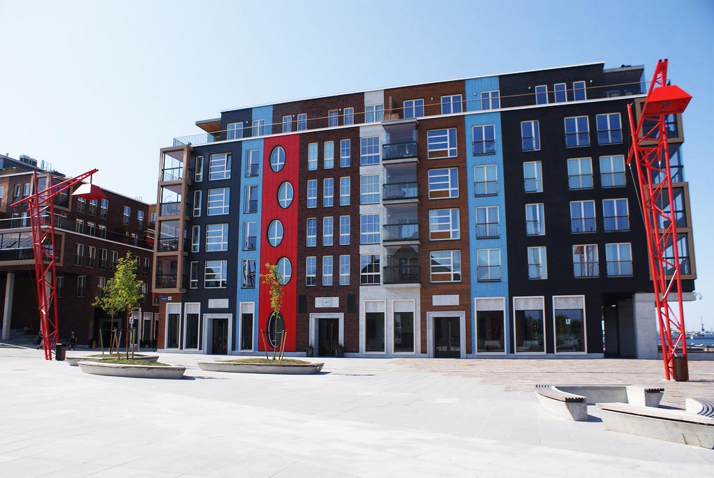 Rénovation et nouveaux quartiers du port de Tallinn.
