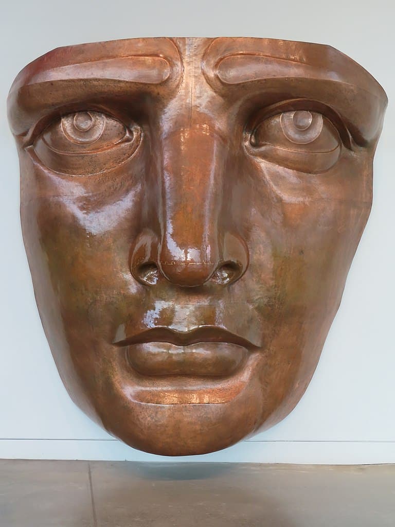 Moule du visage de la Statue de la liberté à l'Island Museum - photo de Daniel Penfield - Licence ccbysa 4.0
