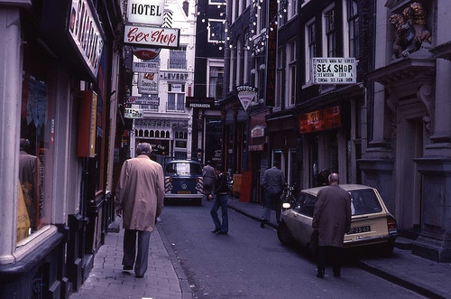 Quartier rouge d'Amsterdam en 1978 jvh33@Flickr