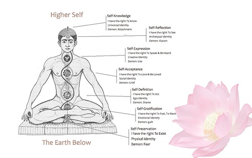 Illustration des chakras - Image de Nessman