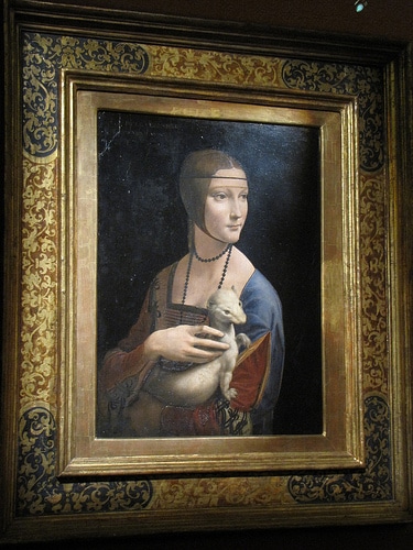 Dame à l'hermine de Da vinci à Cracovie - Photo de qyphon@Flickr