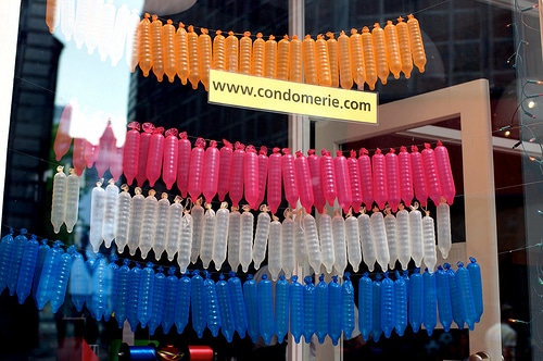 Condomerie, magasin spécialisé dans le préservatif à Amsterdam - photo de Liber.