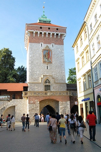 Porte de Florian (brama florianska) à Cracovie - Photo de Mike Chapel@Flickr