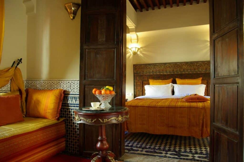 Chambre du Riad Ibn Battouta & Spa à Fès.
