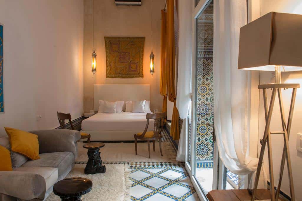 Chambre du Riad Palais Bahia Fès.