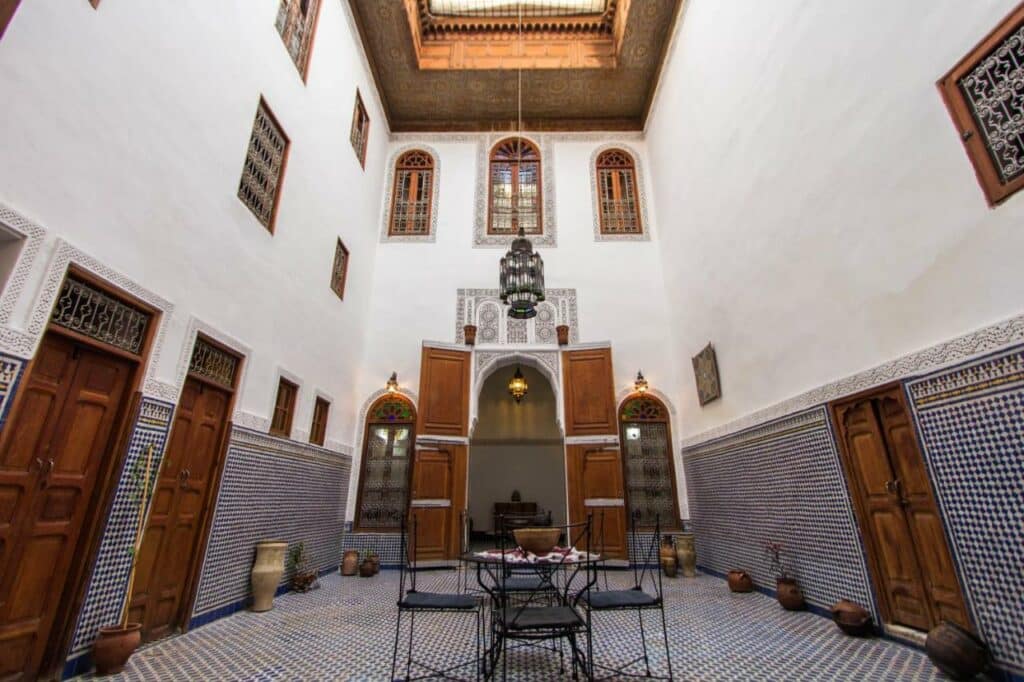 Dans le riad Dar Nejma à Fes.