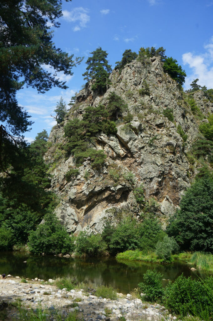 Dans les gorges de la Loire à proximité d'Arlempdes.