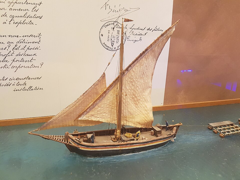 Maquette de bateau dans le Musée de l'étang de Thau - Photo de Marie Laure Guerbois - Licence c0