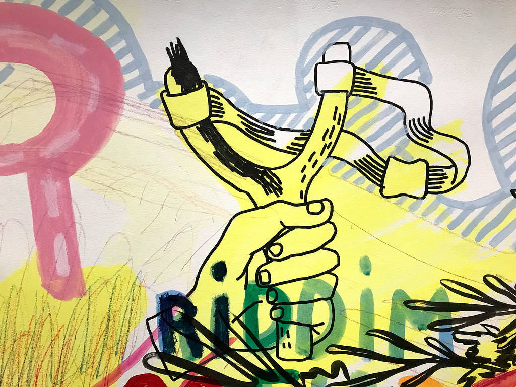 Expo au MUCEM à Marseille : Détails d'une oeuvre de Francisco Vidal.