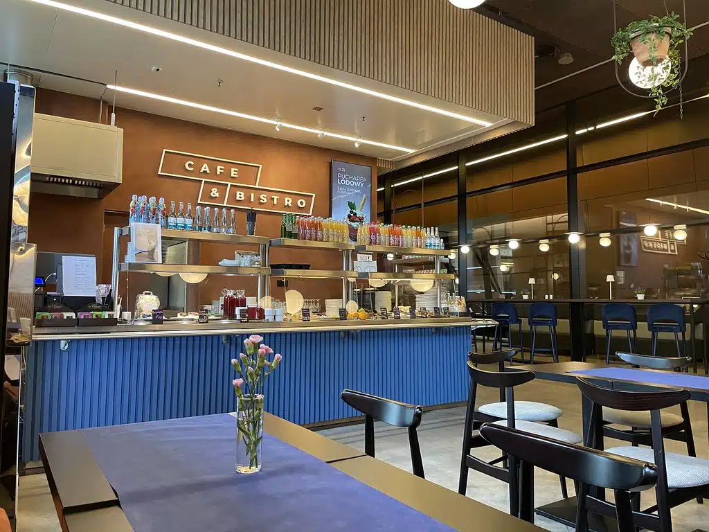 Bistrot du Centre Européen de Solidarité (Europejskie Centrum Solidarnosci) à Gdansk.