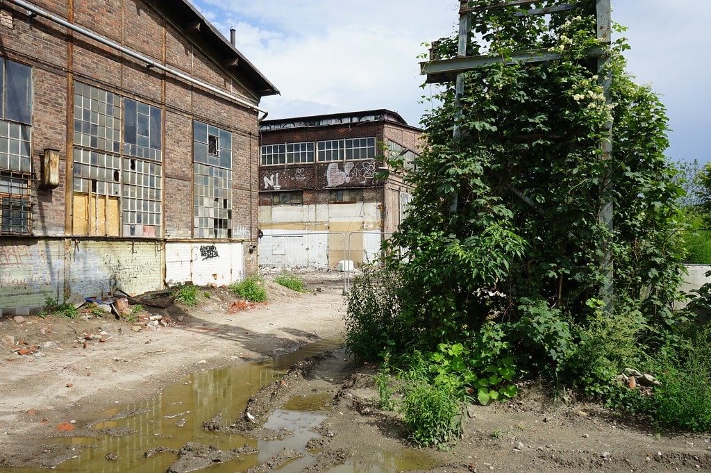 Batiment historique des chantiers navals de Gdansk.