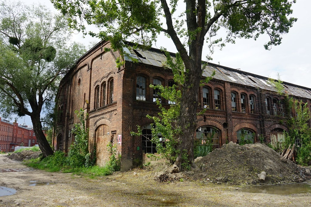 Batiment historique des chantiers navals de Gdansk.