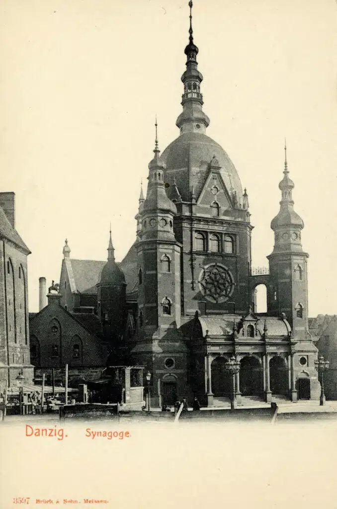 Grande Synagogue de Danzig en 1903.