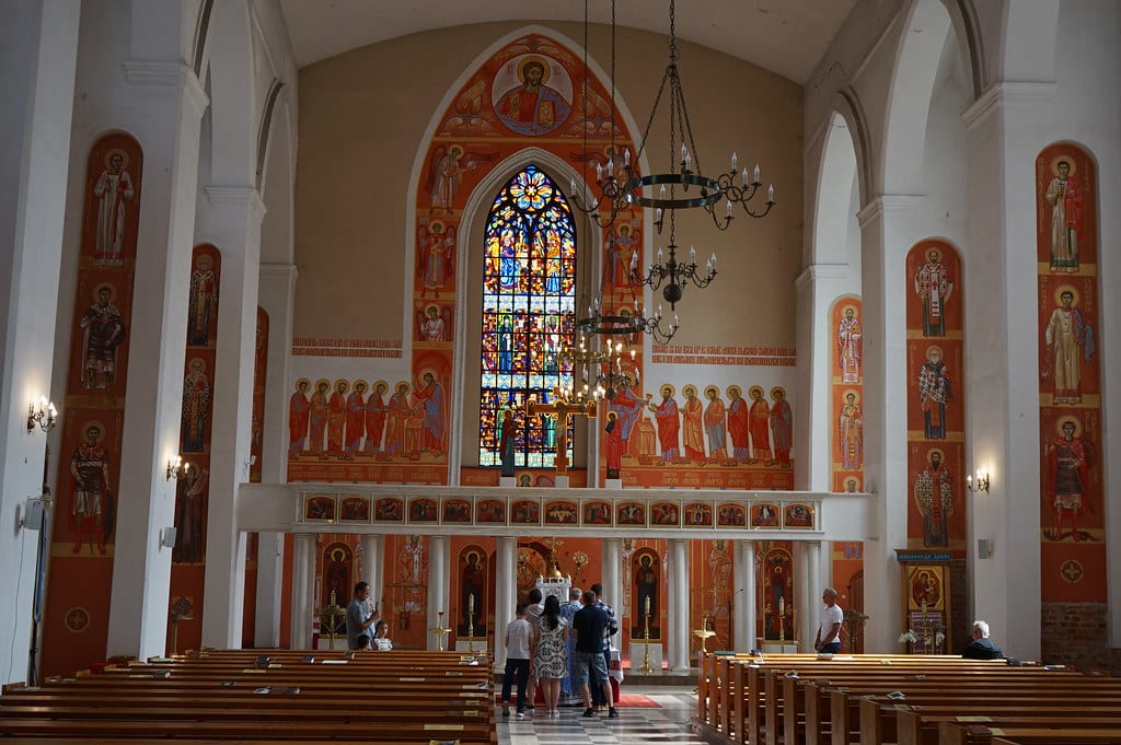 Église gréco-catholique de Gdańsk, officiellement connue sous le nom d'Église gréco-catholique de Saint-Barthélemy et de la Protection de la Très Sainte Mère du Christ.