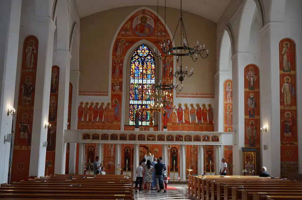 Église gréco-catholique de Gdańsk, officiellement connue sous le nom d'Église gréco-catholique de Saint-Barthélemy et de la Protection de la Très Sainte Mère du Christ.