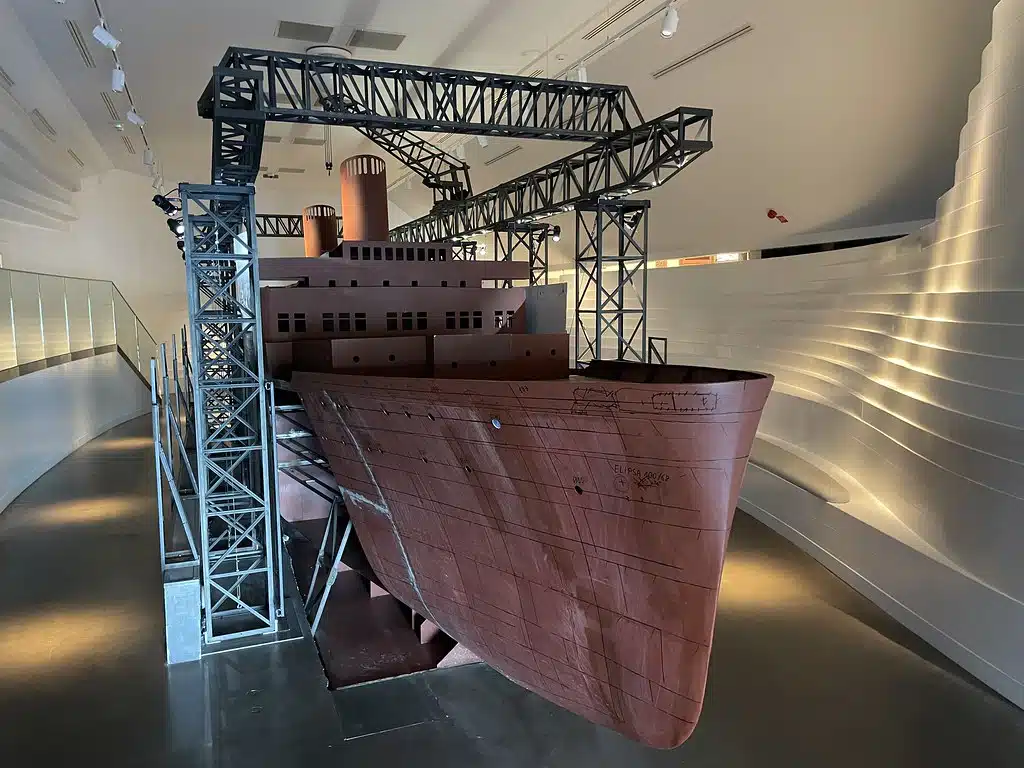 Maquette du paquebot Stefan Batory dans le Musée de l'émigration de Gdynia.