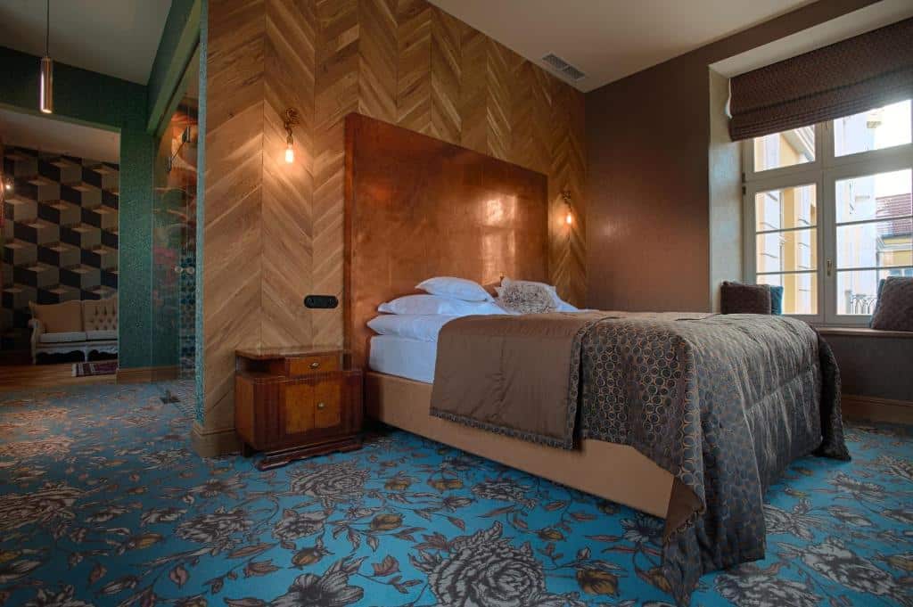 Chambre de Relais Chateaux Hotel Quadrille près de Gdansk.