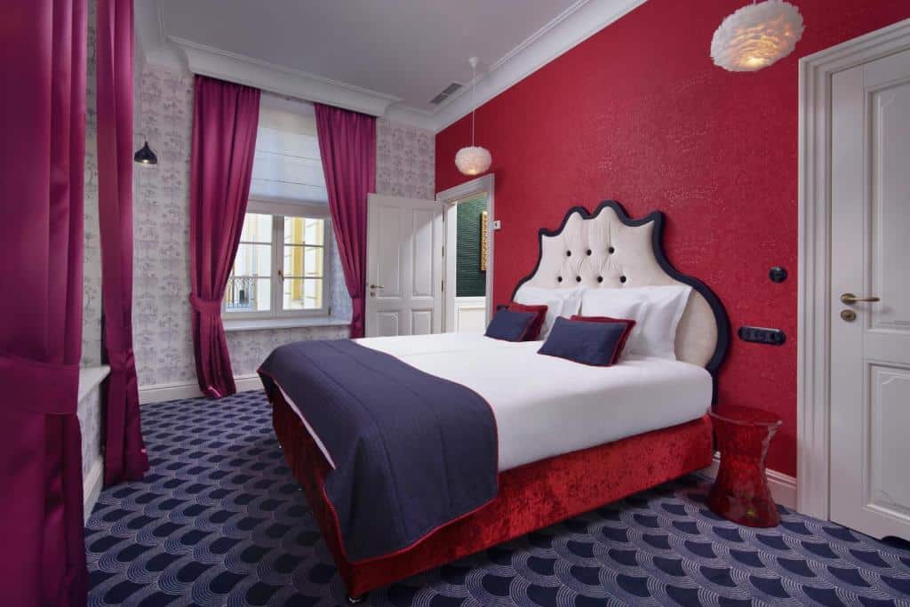 Chambre de Relais Chateaux Hotel Quadrille près de Gdansk.