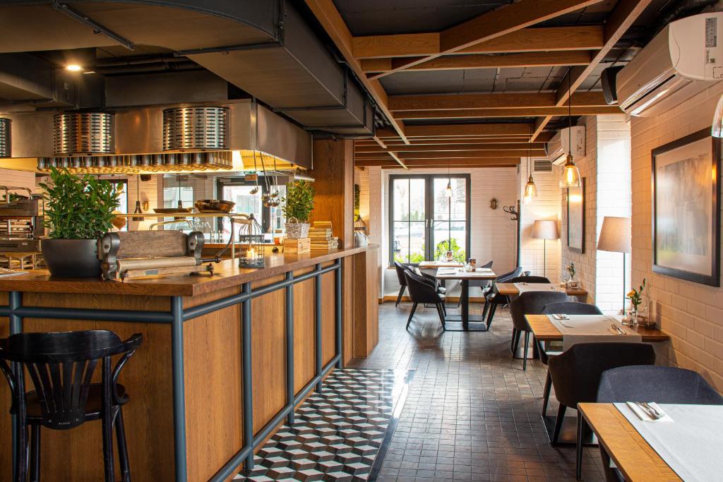 Restaurant de l'hotel Almond in Gdansk.