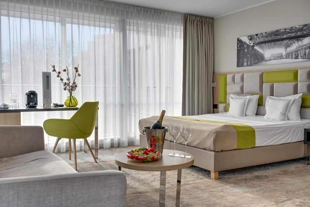 Chambre de l'hotel Almond in Gdansk.