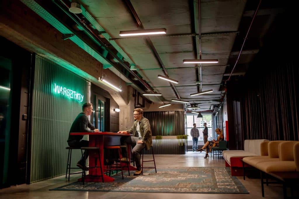 Dans l'hotel Montownia loft à Gdansk.