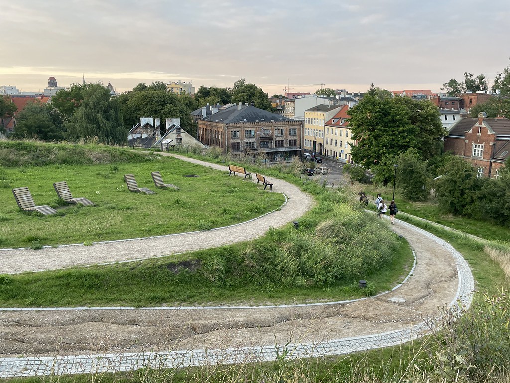 Bastion des fortifications au sud de Gdansk dans le quartier de Dolne Miasto.