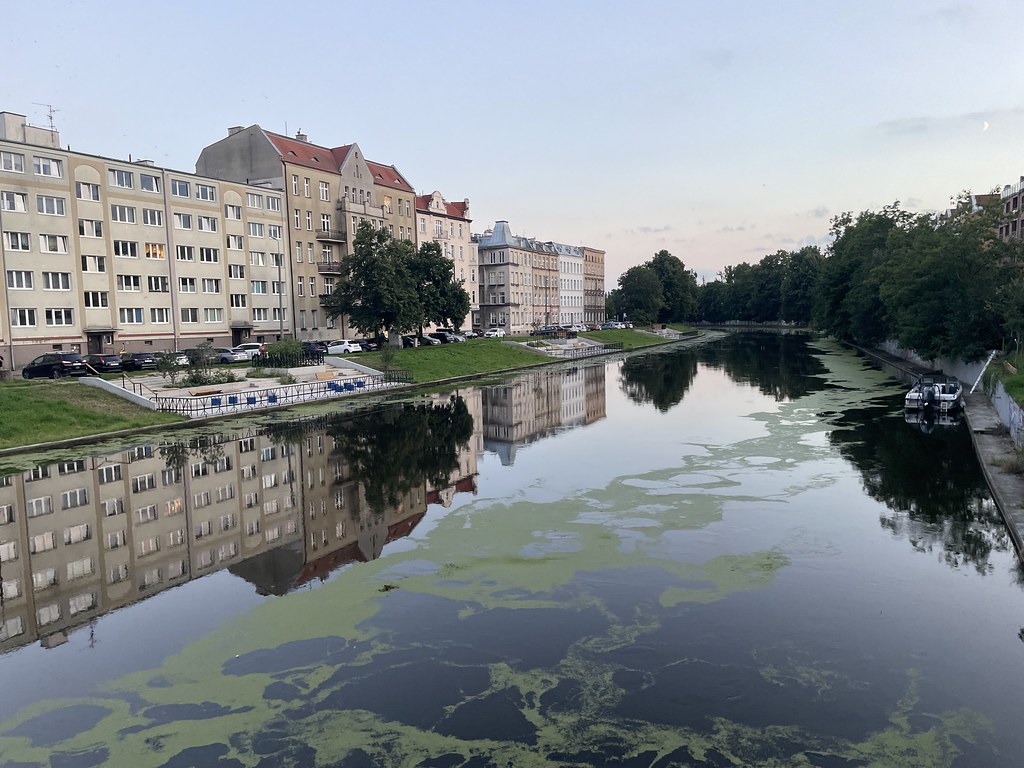 Canal dans le quartier Dolne Miasto à Gdansk.