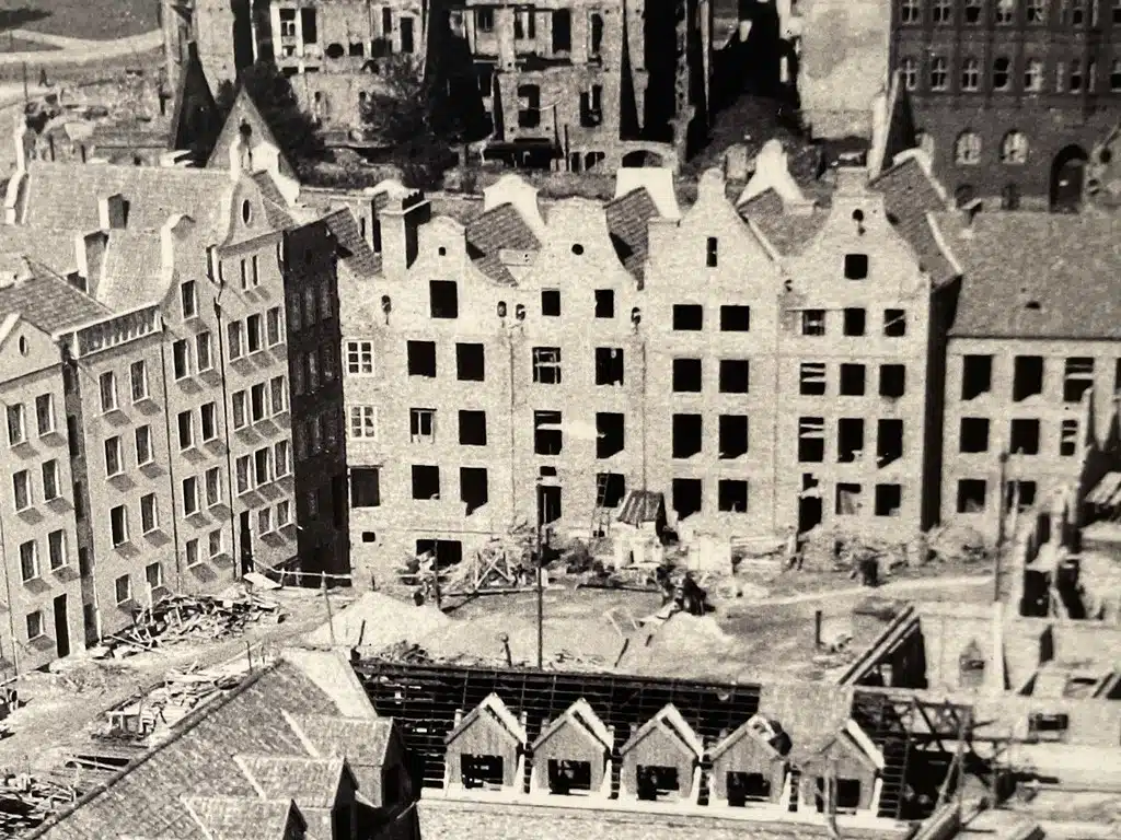 Reconstruction de Gdansk après 1945.