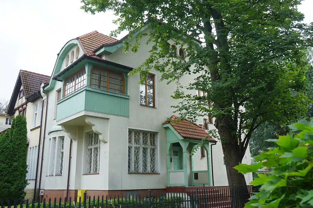 Architecture d'une maison de Sopot.