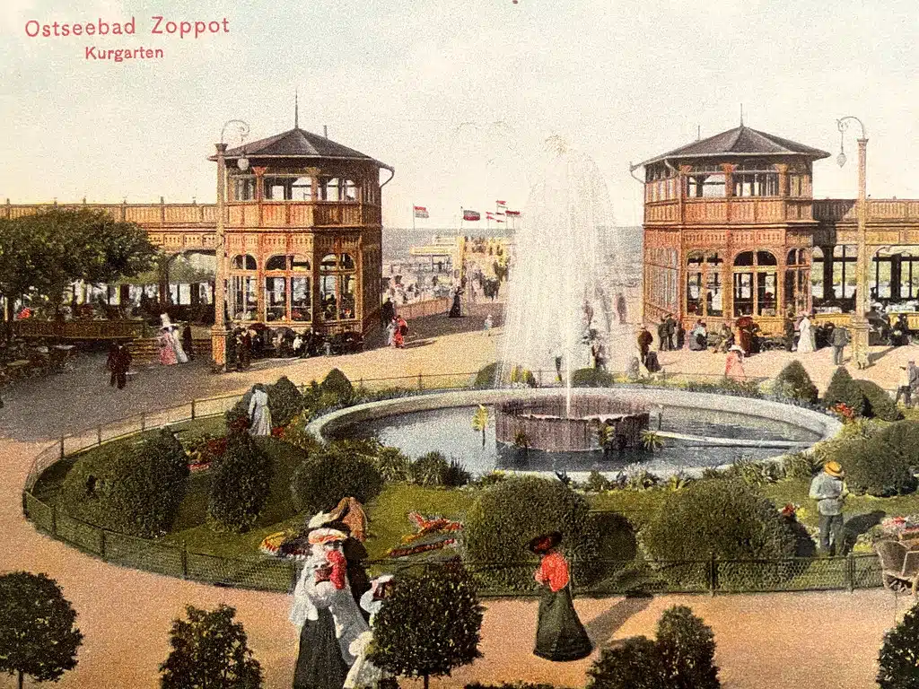 Etablissement thermal de Sopot (alors Zoppot) vers 1900.