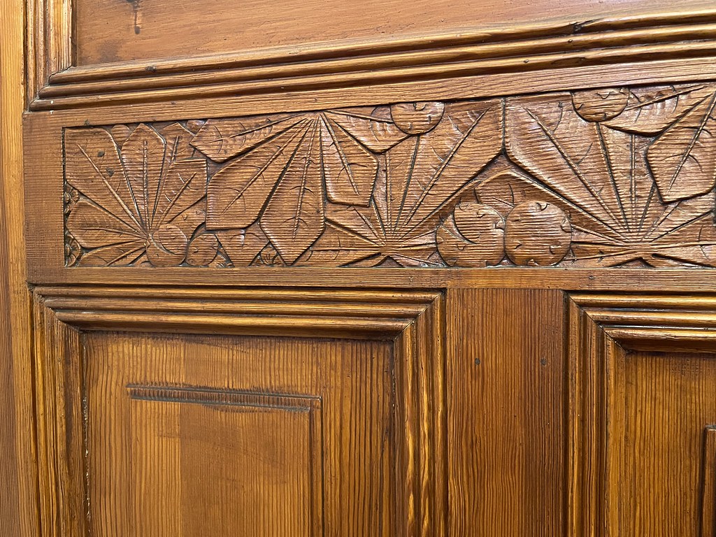 Détail d'une porte dans le Musée de Sopot (Villa d'Ernst August Claaszen) dédié à l'histoire de la ville.