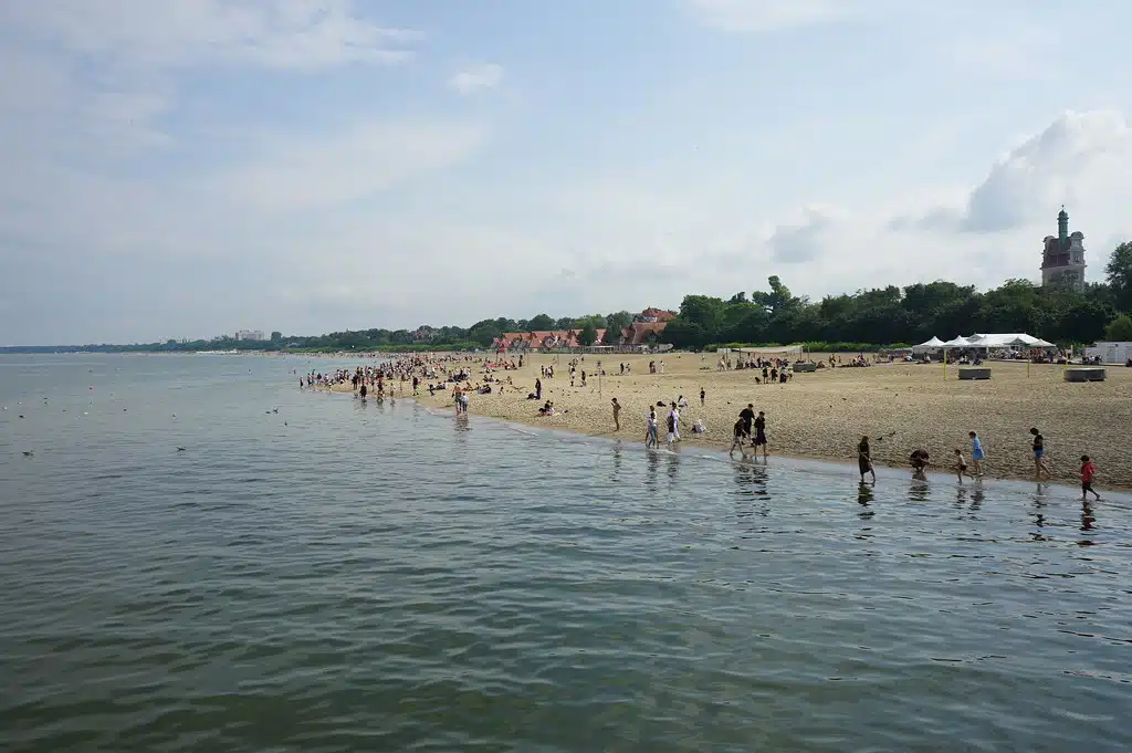 Plage de Sopot depuis le Molo.