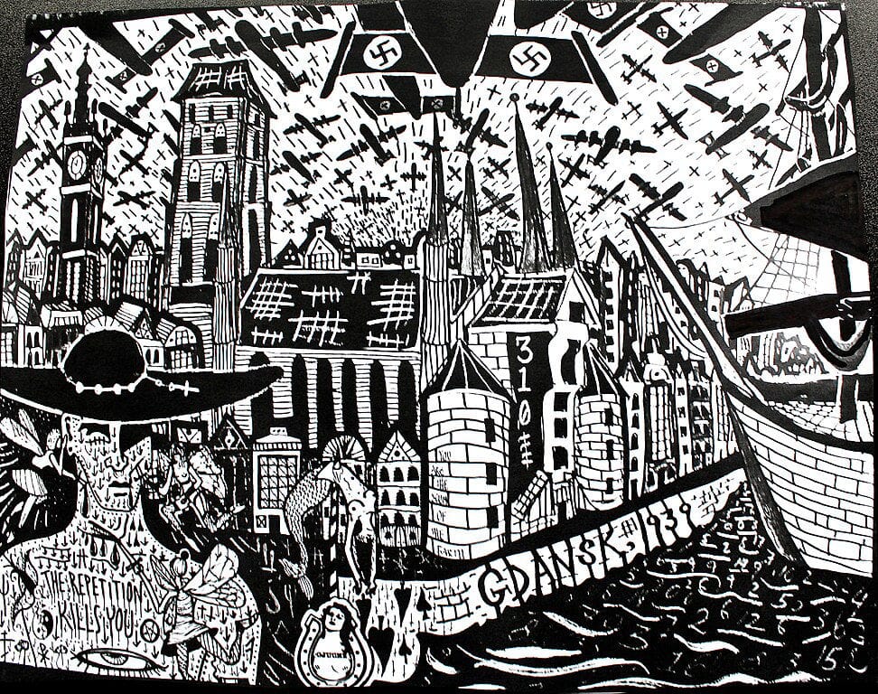 Gdansk 1939, illustration par Ojuchz - Licence ccbysa 4.0