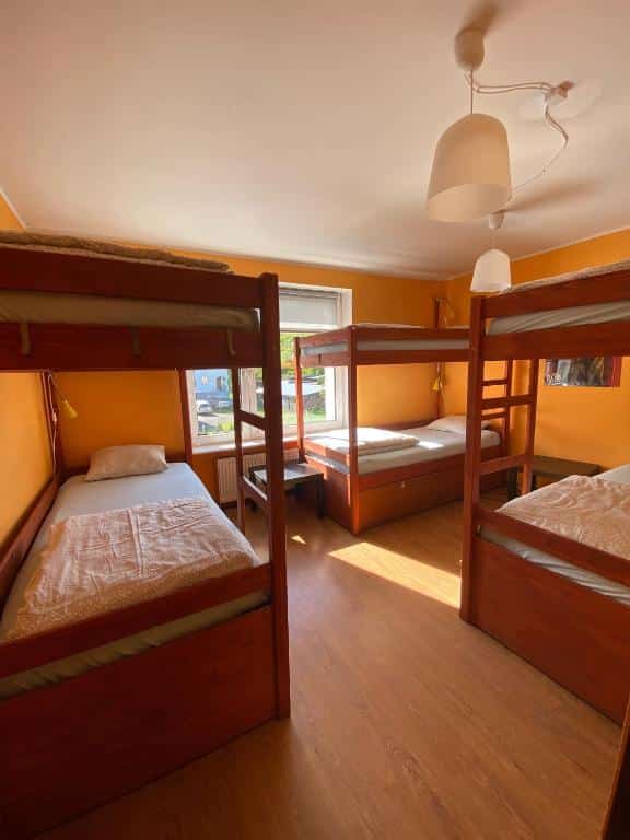 Dortoir de l'auberge Hostel Mamas & Papas à Gdansk.