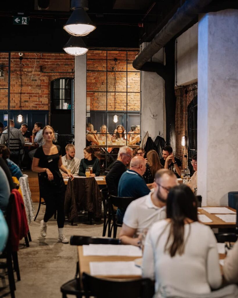 Brasserie Nowy Browar Gdanski dans le quartier de Wrzeszcz à Gdansk.