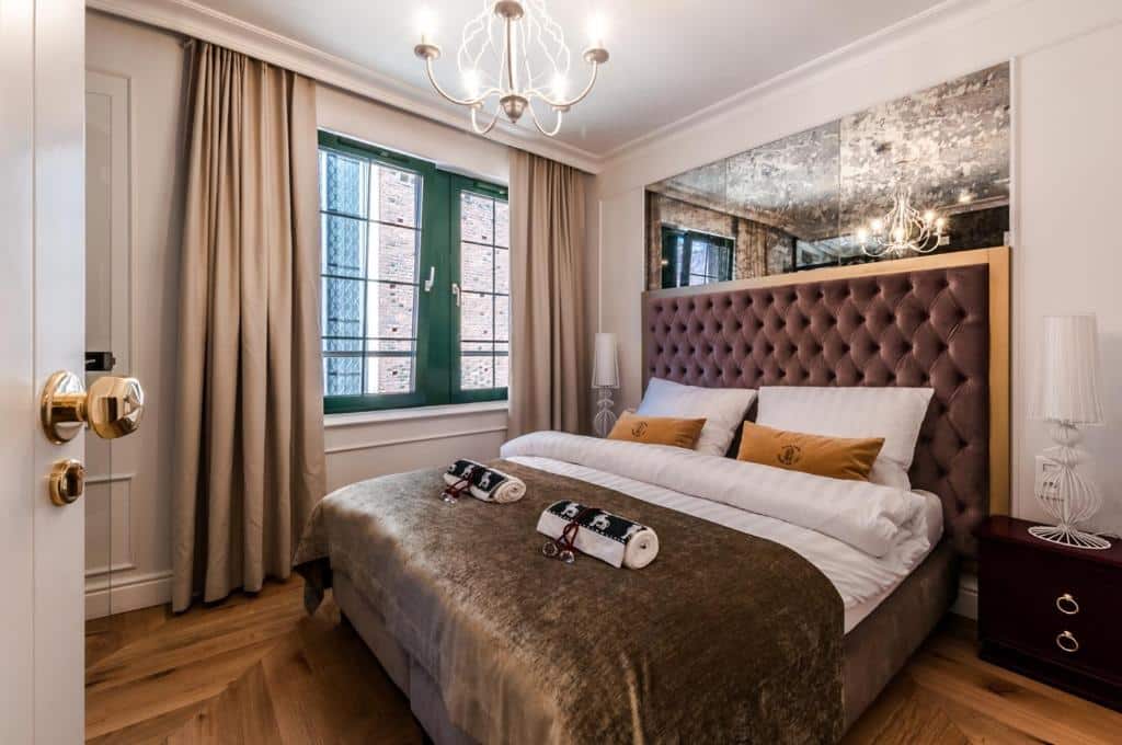 Chambre de l'hotel Gotyk house à Gdansk.