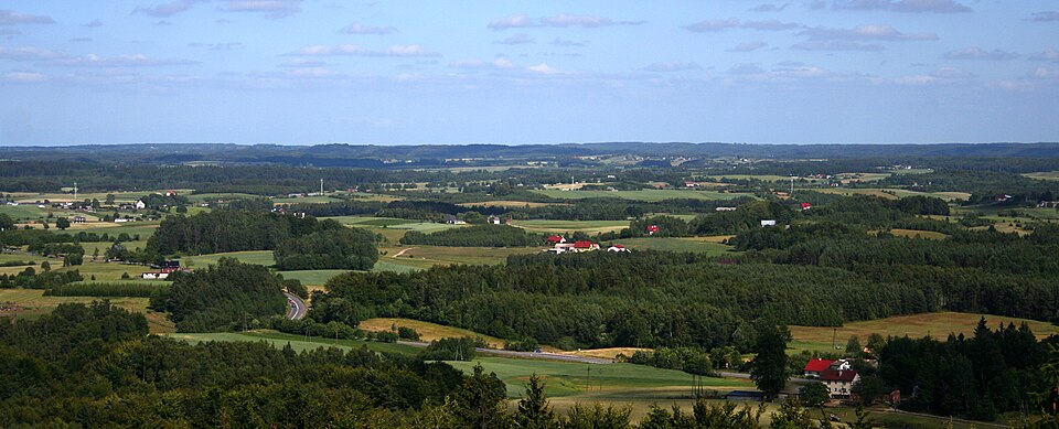 Vue depuis la tour d'observation de Wiezyca dans le parc des Kaszuby - Photo de Przykuta - Licence ccbysa 3.0