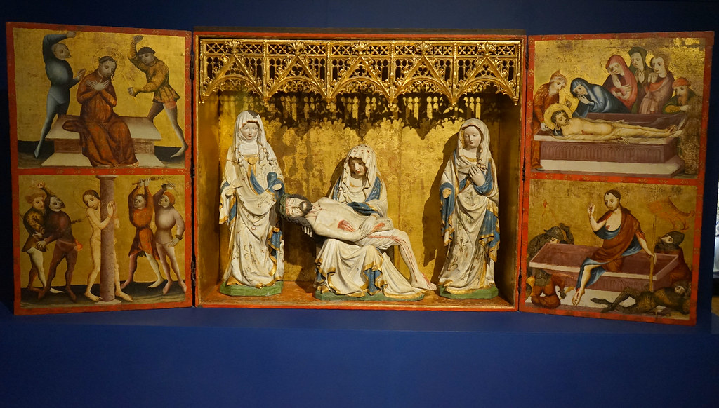 "Le retable de la Lamentation"
au Musée National section d'art ancien de Gdansk.