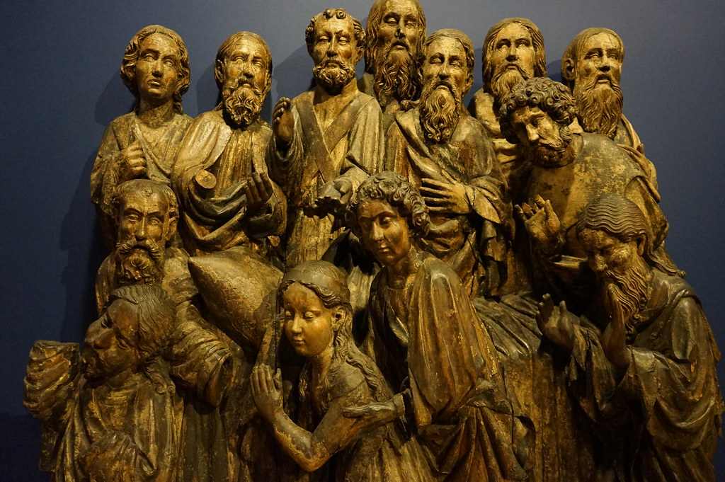 Statue gothique de l'assomption (atelier de Gdansk) dans le Musée National de Gdansk.