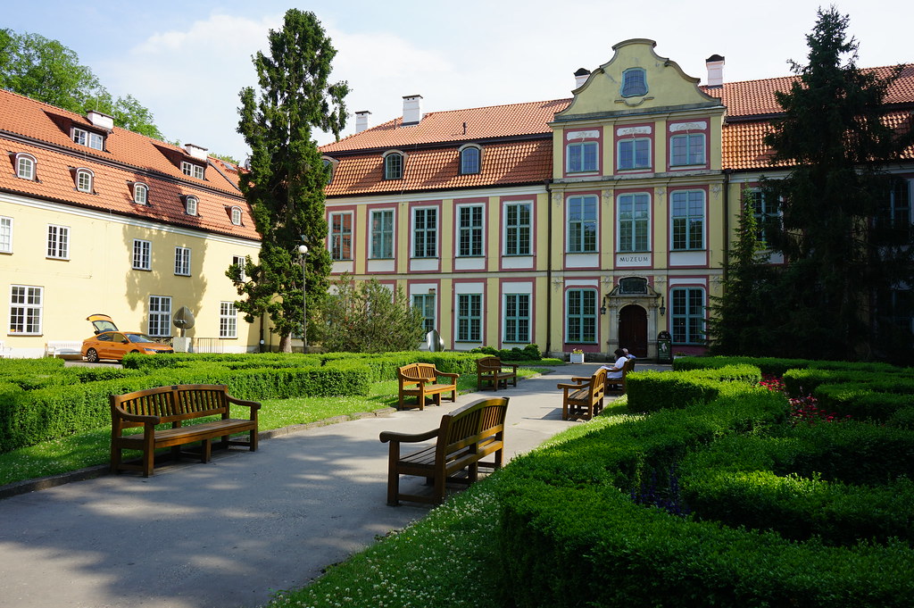 Vue sur le Palais rococo accueillant le musée d'art moderne de Gdansk.