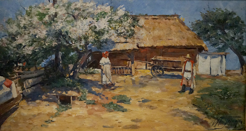 Baston de regard à Bronowice sur le tableau de Tetmajer au Musée d'art moderne / contemporain de Gdansk.