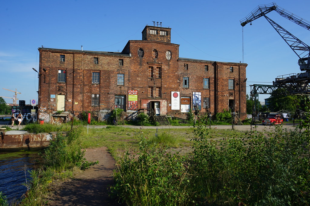 Galerie d'art et ateliers de création WL4 dans le quartier de la Stocznia de Gdansk.