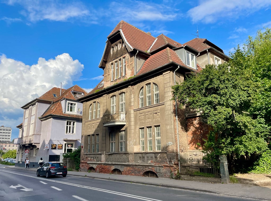 Immeuble dans le quartier de Wrzeszcz à Gdansk.