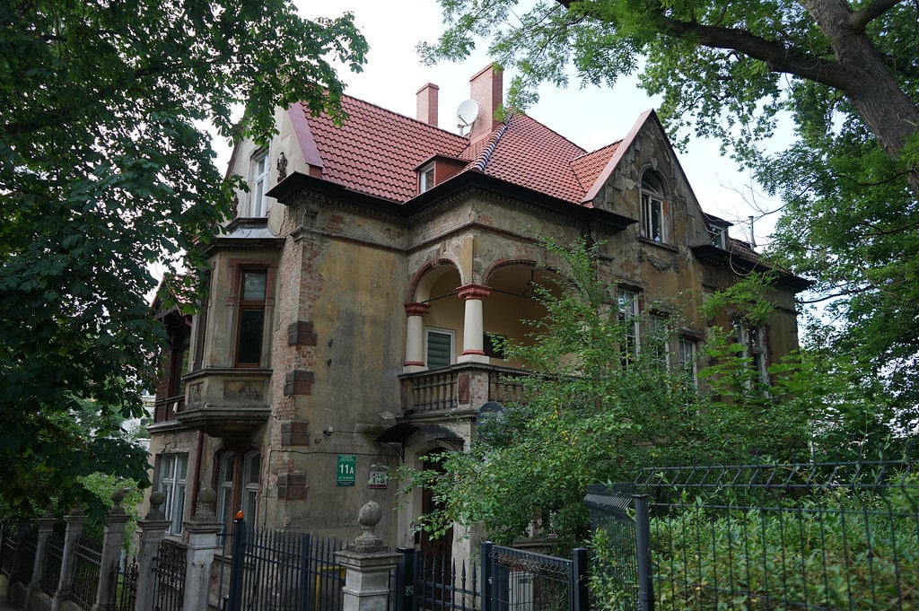 Immeuble dans le quartier de Wrzeszcz à Gdansk.
