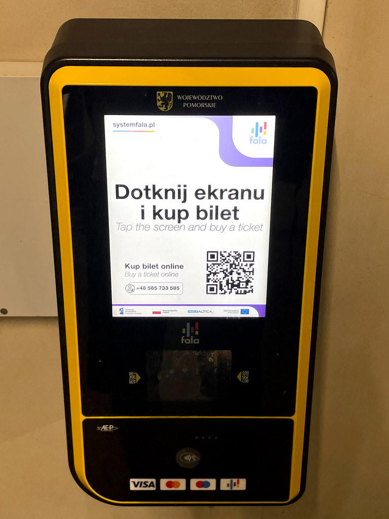 Fala, le système de paiement sans contact dans les transports en commun à Gdansk.