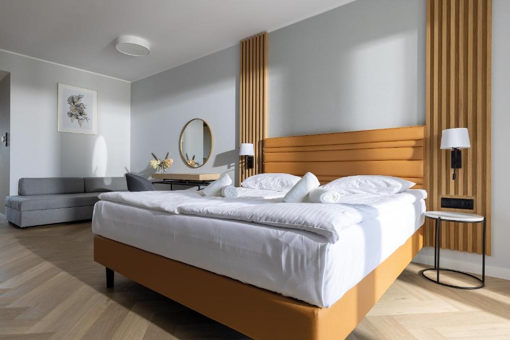 Chambre de l'Hotel Meridian sur la Presqu'Île de Hel (Pologne).
